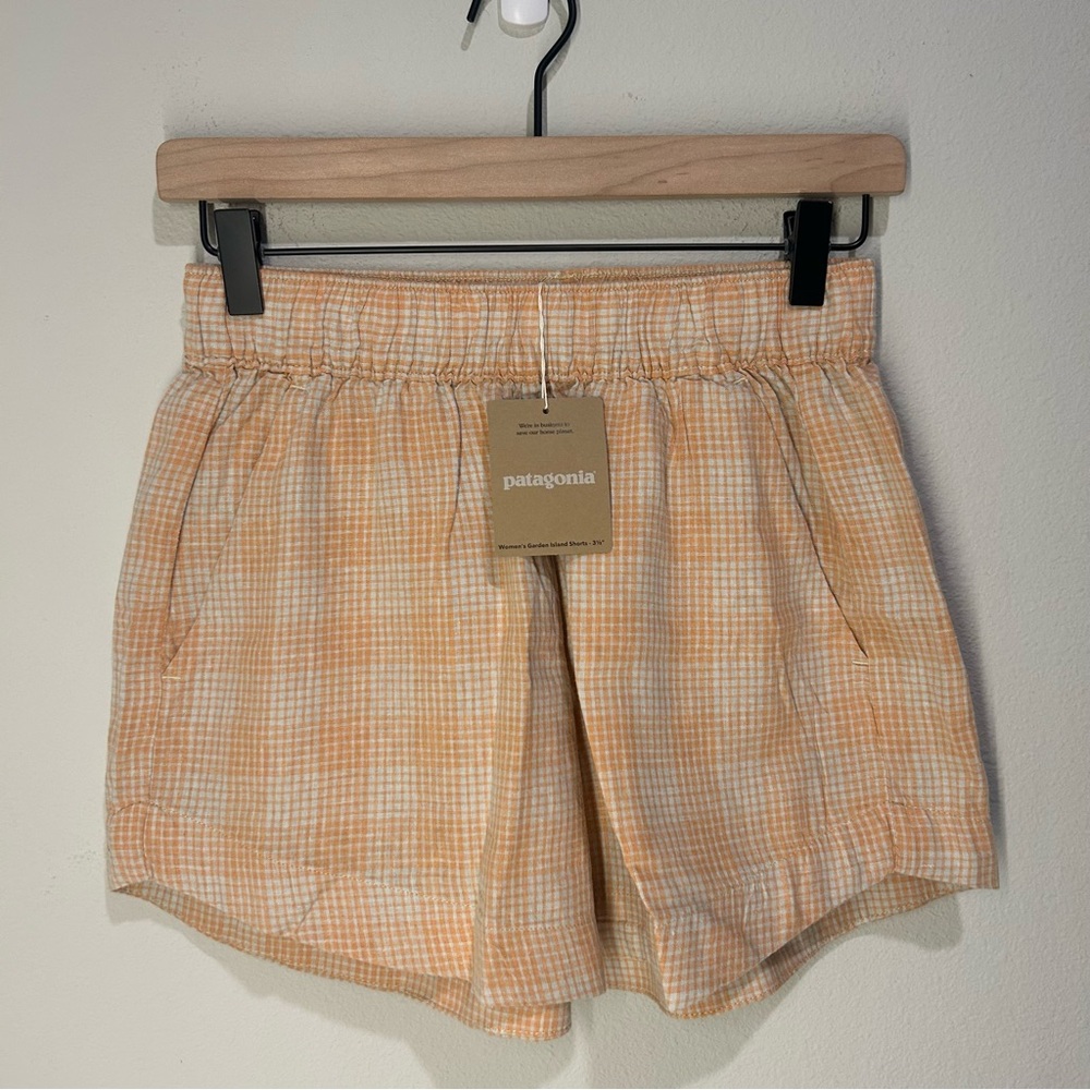 Patagonia Women's Garden Island Shorts Wispy Green Size XS NWT